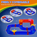 Playset Acquatico per Bambini 53 Pezzi 123x90x7 cm con Acqua e Sabbia Blu e Rosso