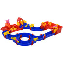Playset Acquatico per Bambini 78 Pezzi 123x111x7 cm con Acqua e Sabbia Blu e Rosso