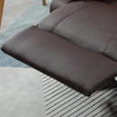 Poltrona Relax Reclinabile Manuale 100x89x100 cm in in Similpelle Marrone