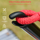 Struttura Amaca da Giardino 300x90x100 cm in Metallo Nero