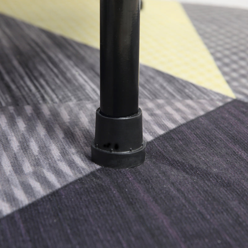 Trampolino Elastico Fitness Ø96,5 cm in Acciaio e PVC Nero e Blu