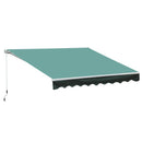 Tenda da Sole 295x250 cm in Alluminio e Poliestere Verde