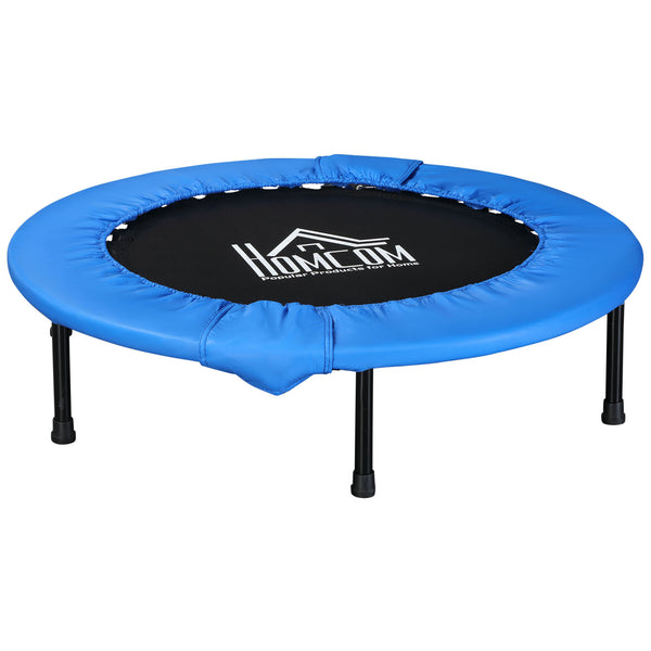 Trampolino Elastico Fitness Ø101,5 x 23 cm in Acciaio e PVC Nero e Blu sconto