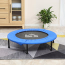 Trampolino Elastico Fitness Ø101,5 x 23 cm in Acciaio e PVC Nero e Blu