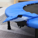 Trampolino Elastico Fitness Ø101,5 x 23 cm in Acciaio e PVC Nero e Blu