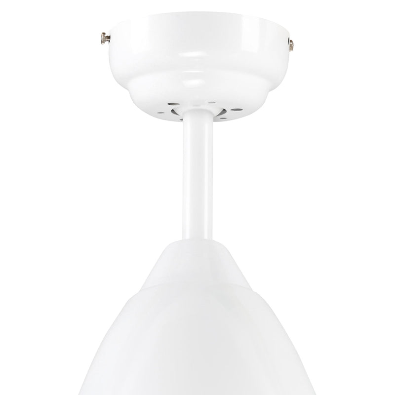 Ventilatore da Soffitto 3 Pale e Lampada LED Ø122x45 cm 6 Velocità Bianco
