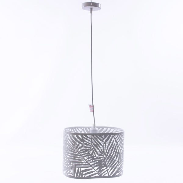 online Lampadario a Sospensione 32x20xH25 cm in Metallo Traforato Bianco