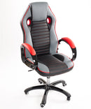 Sedia Poltrona Presidenziale da Gaming Ufficio in Similpelle Bozzini Sport Racing Rosso