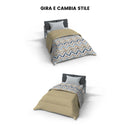 Trapunta Invernale Stampata in Microfibra 300gr Doubleface Hippy