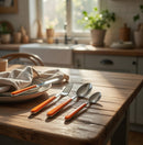 Servizio Set di Posate 24 pezzi in Acciaio Inox Eme Brio Arancio 79