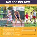 Rete per Pallavolo Tennis Portatile 4x1,3x1,58 m  Nera