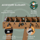 Calcio Balilla Pieghevole 69x37x70 cm in MDF Color Legno