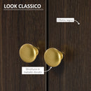 Credenza 3 Cassetti 2 Ante 120x42,5x80 cm in MDF Marrone