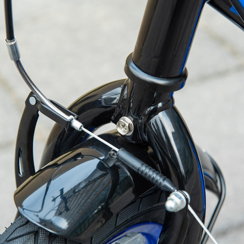 Monopattino per Bambini 118x55,5x85-100,5 cm Doppio Freno Blu