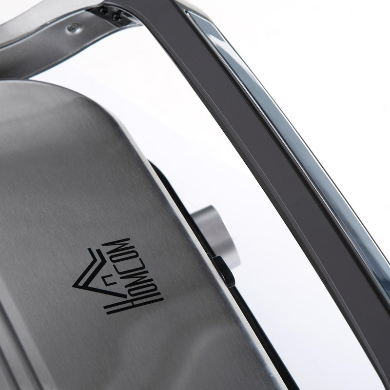 Bistecchiera Piastra Elettrica 2100W 8 Programmi di Cottura Nera