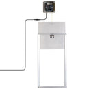 Porta Automatica per Pollaio 6V 30x30 cm con Timer e Sensore di Luce in Alluminio e ABS Argento