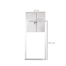 Porta Automatica per Pollaio 6V 30x30 cm con Timer e Sensore di Luce in Alluminio e ABS Argento