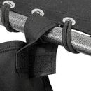 Lettino Prendisole Pieghevole da Giardino 188x57x30 cm in Acciaio e Tessuto Oxford Nero