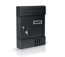 Cassetta Postale 21x7x30 cm Iron Grey fessura automatica Nera