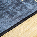 Tappeto Moderno per Interni 200x140 cm in Poliestere Effetto Vellutato Piume