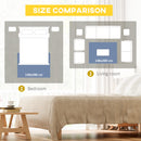 Tappeto Moderno per Interni 200x140 cm in Poliestere Effetto Vellutato Triangoli