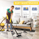 Tappeto Moderno per Interni 200x140 cm in Poliestere Effetto Vellutato Triangoli