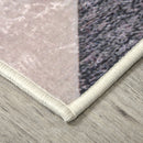 Tappeto Moderno per Interni 200x140 cm in Poliestere Effetto Vellutato Triangoli