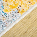 Tappeto Moderno per Interni 200x140 cm in Poliestere Effetto Vellutato Multicolore