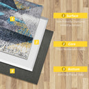 Tappeto Moderno per Interni 200x140 cm in Poliestere Effetto Vellutato Multicolore