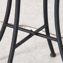 Tavolino da Giardino Ø35,5x53,5 cm in Metallo con Mosaico Blu