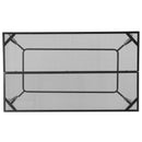 Tavolo da Giardino 150x90x73 cm in Acciaio Nero