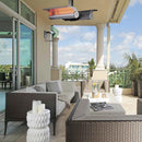 Stufa Elettrica ad Infrarossi da Soffitto 60x40x74 cm 4000W Sined  Grigio