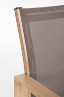 Set Tavolo e 3 Sedie da Giardino in Alluminio Kallen Naturale