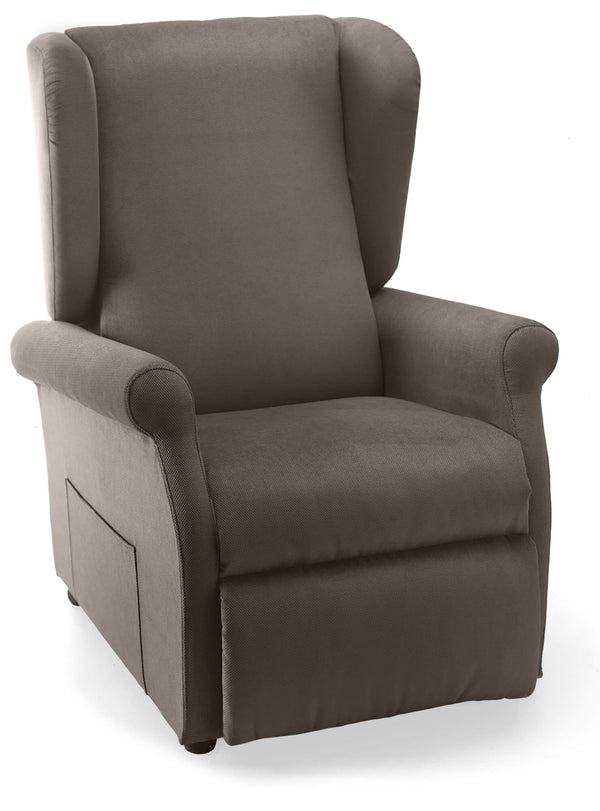 acquista Poltrona Alzapersona Elettrica 2 Motori 75x107x84 cm in Tessuto Dispositivo Medico 1 Grigio
