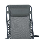 Sedia Sdraio Zero Gravity Reclinabile Pieghevole Grigia