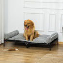 Brandina per Cani Max 30 Kg 120x80x30 cm con Cuscino Rimovibile Grigio