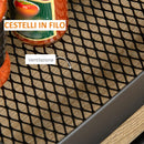 Carrello Portavivande da Cucina 3 Ripiani 46x34,5x76,5 cm con Ruote in Acciaio Nero