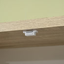 Mobile Dispensa Cucina 4 Ante 80x40x182 cm in MDF Bianco e Legno