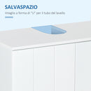 Mobile Sottolavello da Bagno 60x30x60 cm in MDF Bianco