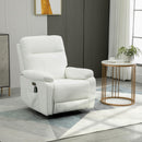 Poltrona Relax Massaggiante 93x76x98 cm con Telecomando Bianca