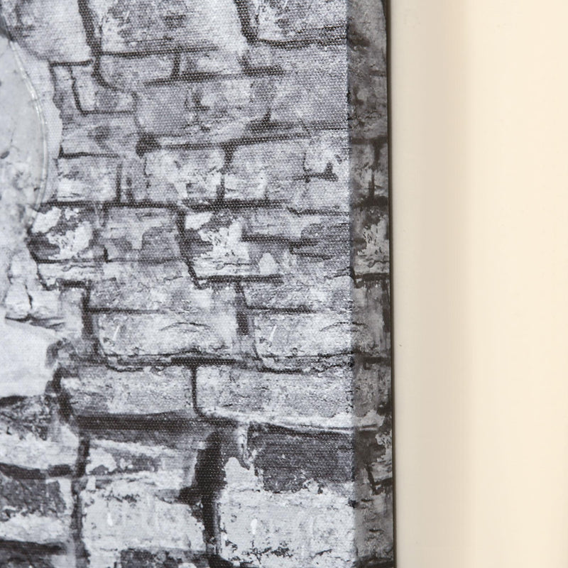 Stampa su Tela con Bambina 80x40 cm 5 Pezzi in Legno di Pino