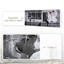 Stampa su Tela con Bambina 80x40 cm 5 Pezzi in Legno di Pino