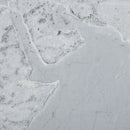 Stampa su Tela Mondo 120x90 cm in Legno di Pino Grigio e Bianco