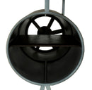 Set 2 Tavolini Piano Effetto Marmo Struttura in Metallo Nero