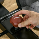 Vogatore per Fitness 180x48x60 cm in Acciaio e ABS Nero