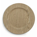 Set 6 Sottopiatti in Plastica effetto Legno Ø33cm Villa d'Este Nature Rovere Crudo