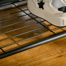 Appendiabiti da Terra 98x36x185 cm con Scarpiera e Panca in Legno e Acciaio Marrone