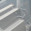 Scarpiera Modulare 94,5x32x162 cm 6 Cubi in Plastica e Acciaio Trasparente