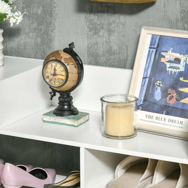 Mobile Scarpiera 88x30x93 cm 12 Paia di Scarpe 1 Cassetto Bianco