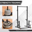 Stazione Fitness Multifunzione 140x171x228 cm in Acciaio per Allenamento Corpo Nero